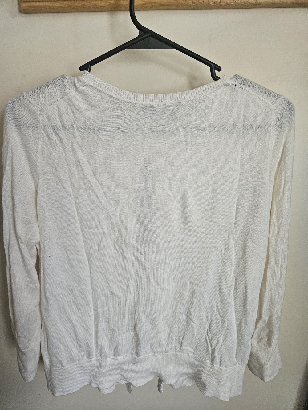 Loft Lightweight White Button Cardigan - Picture 3 of 5